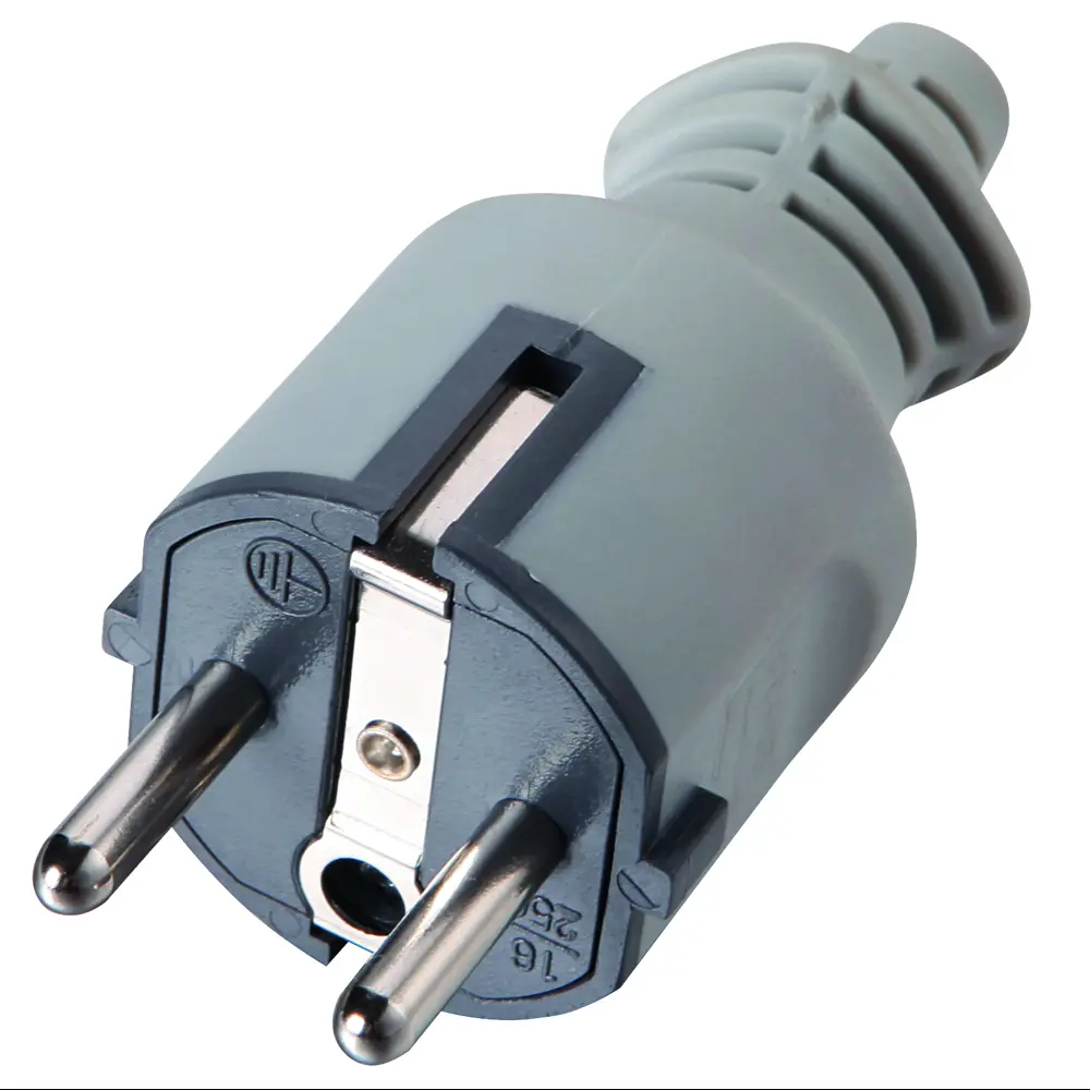 Вилка Electraline угловая евро 16А для внутреннего и наружного использования 89336192 STLM-1105866