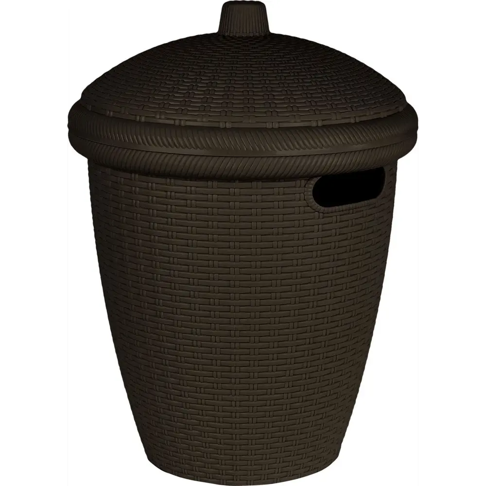 Корзина для белья Keeplex Rattan цвет темный каштан STLM-2170022