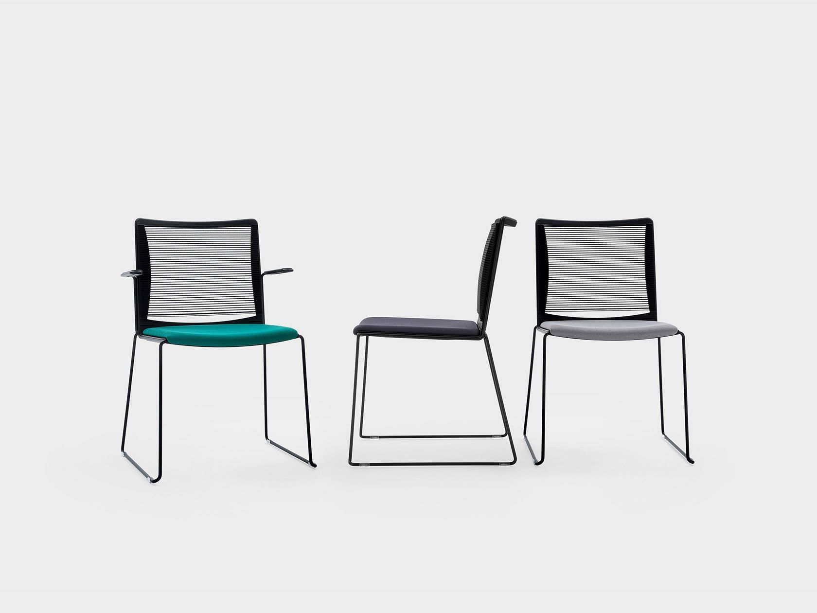 Стул для салазок из ткани с мягким сиденьем Viganò Winner ARCH-00028919 - Вид №2