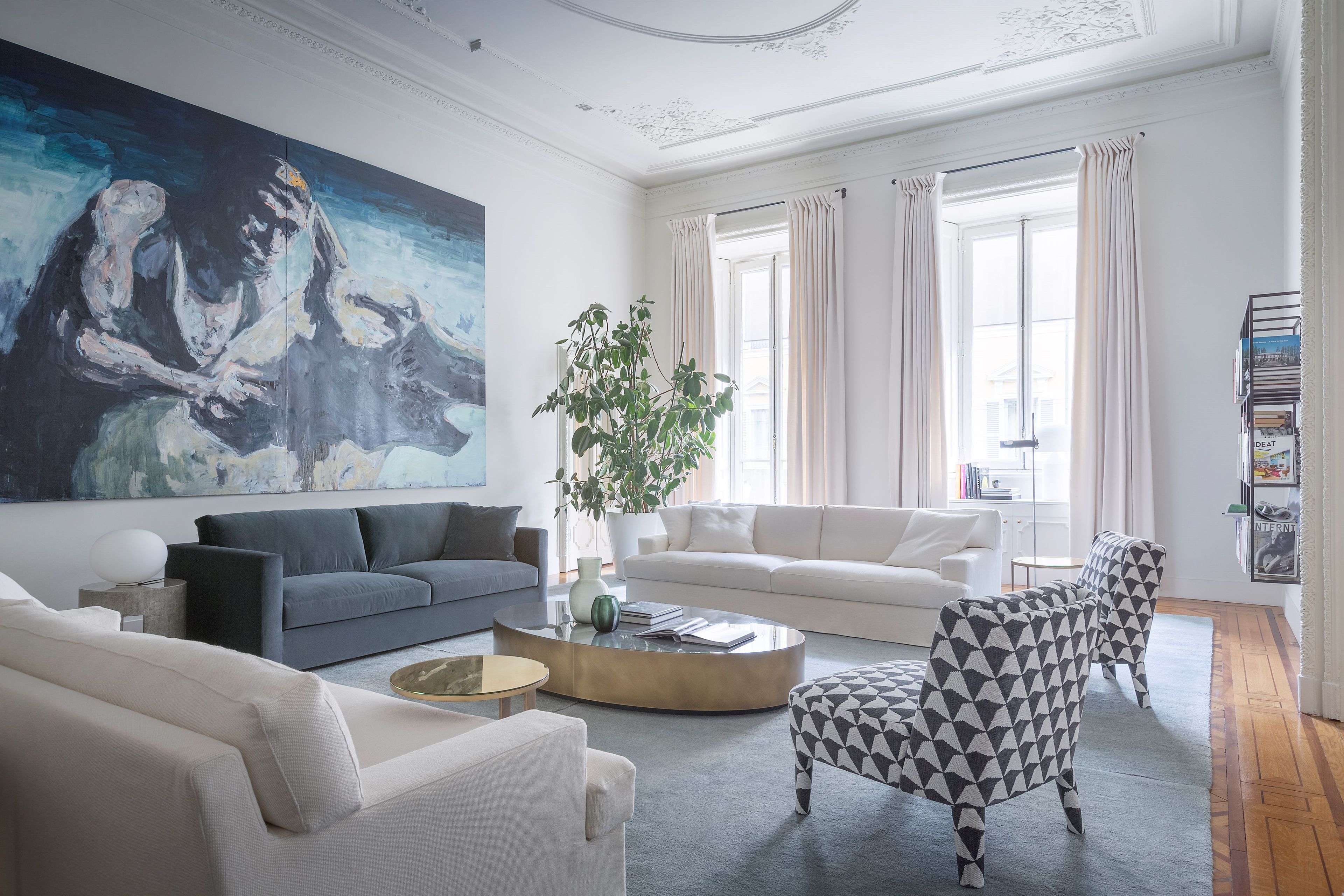 3-местный съемный тканевый диван Meridiani Джеймс ARCH-00046936 - Вид №1