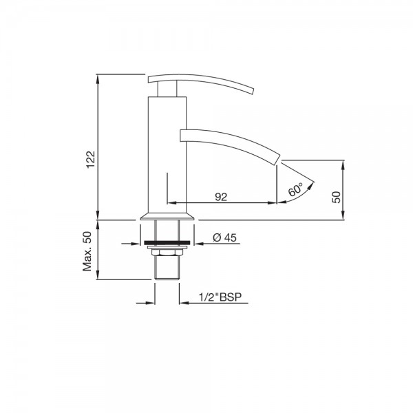 SIG-ABR-4100 Кран для раковины Artize Signac Античная бронза  - Вид №1