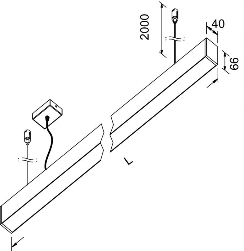 Lucifero's Подвесной светильник из экструдированного алюминия File sun-id-1377809 - Вид №4