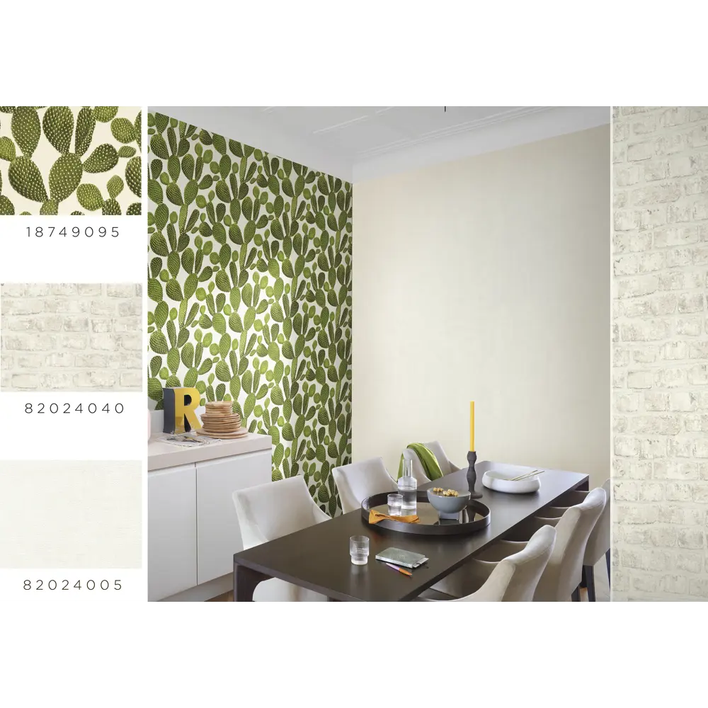 Обои флизелиновые Rasch Freundin зелёные 0.53 м 441000 STLM-2186048 - Вид №7