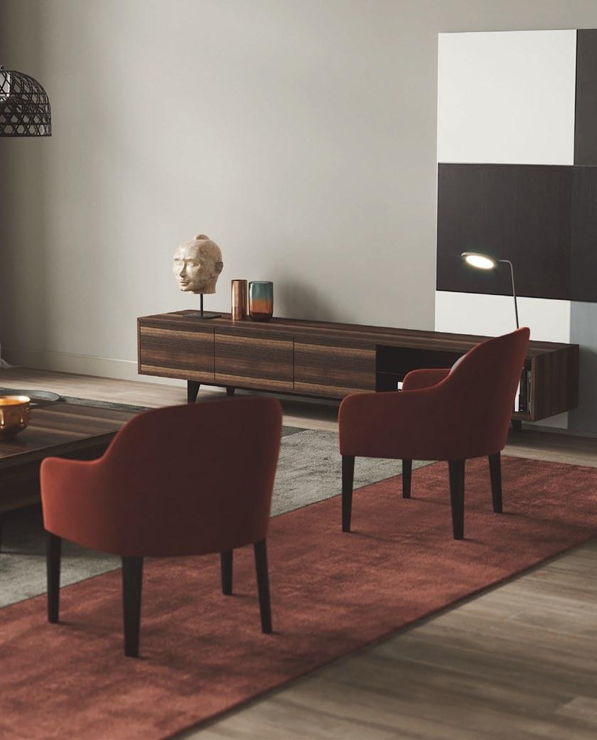 PRADDY Кресло из ткани с подлокотниками Beneke Ml245 - Вид №3