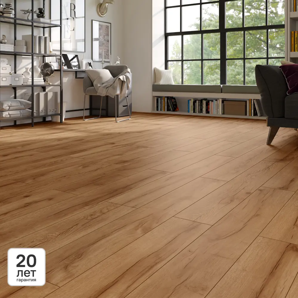 Ламинат KREAFORTA Дуб Шуя 33 класс толщина 8 мм с фаской 2.109 м² STLM-2189469