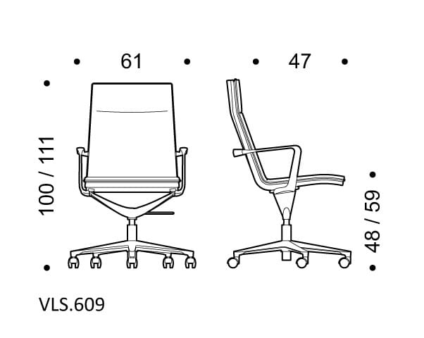 Тканевый поворотный операционный стул ICF Valea ARCH-00143232 - Вид №11