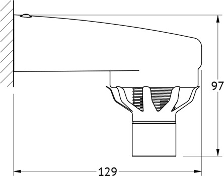 UN-24 C Светильник без плафона 40 W FBS Universal - Вид №1