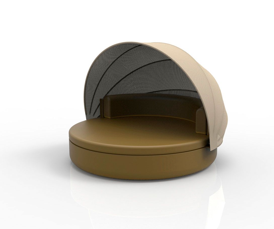 088228 Кровать Ulm c фиксированной спинкой и складным навесом Vondom Vela - Вид №4