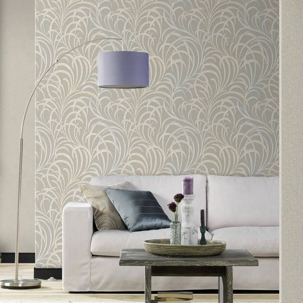 Обои «Трава» 943207, на флизелиновой основе, цвет серый, 1.06х10 м Rasch Vintage STLM-2089258 - Вид №2