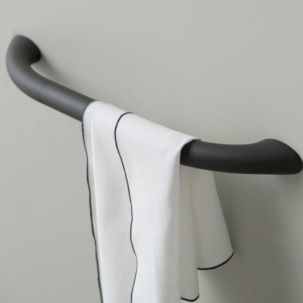 ST-M35-TSFAEVER Life Design Держатель для полотенец 35 см - Style  Тотальный мягкий антрацит  - Вид №3