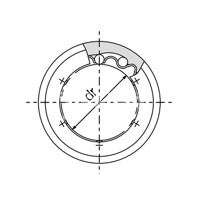 IS647 Линейный подшипник LM8-L-UU ISKRA  - Вид №2