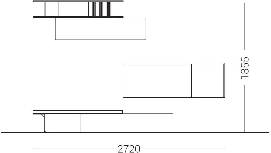 Dall'Agnese Настенная лакированная стенка для хранения вещей Slim & speed up sun-id-1398675 - Вид №1