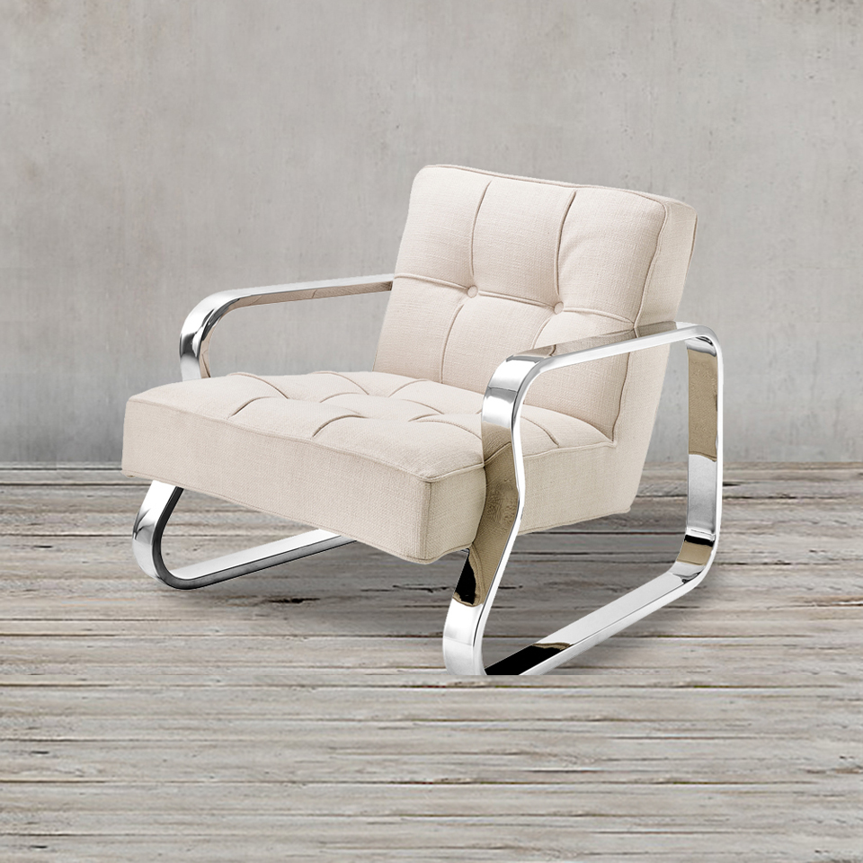 Кресло Grassi от Eichholtz бежевое EICHHOLTZ ДИЗАЙНЕРСКИЕ, EICHHOLTZ 062289 Бежевый  - Вид №1