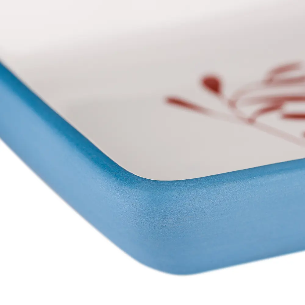 Мыльница Moroshka Romanovka керамика цвет белый/синий/красный STLM-2047256 - Вид №3