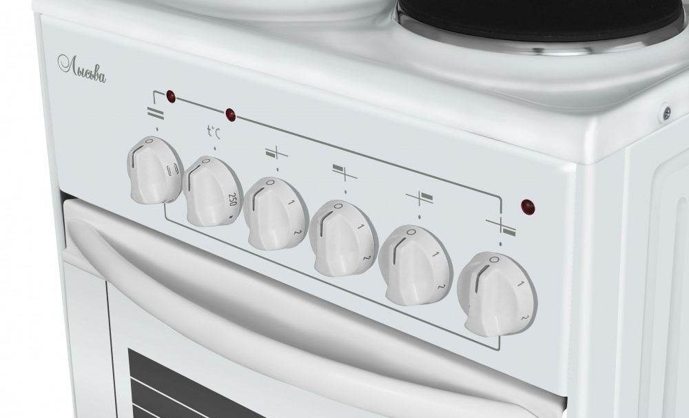 1174042 Электрическая плита Лысьва ЭП 402 белый STDN-0063773 - Вид №4