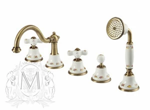 Смеситель MIGLIORE Provance ml.pro-8880 для ванны на 5 отверстий, бронза