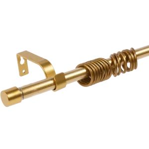 Карниз однорядный раздвижной 120-210 см цвет золото матовое 81976795 STLM-2188266
