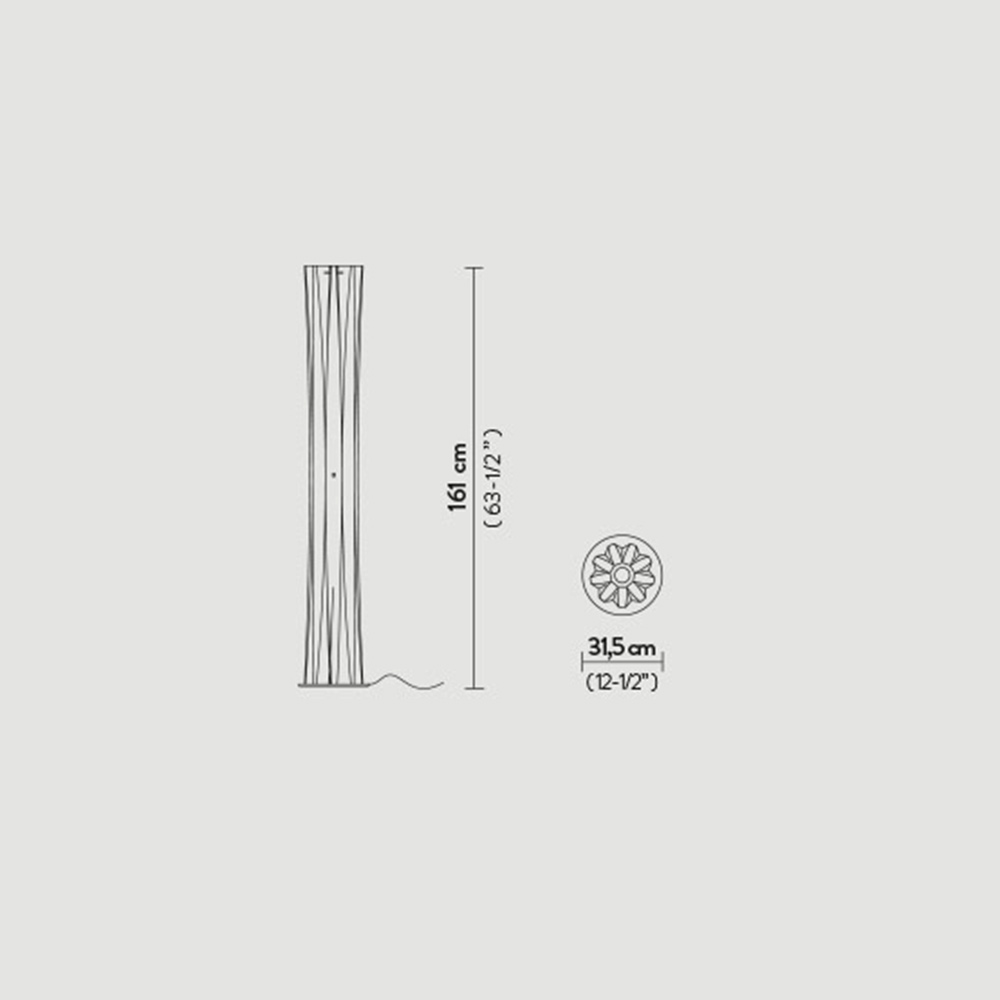 Торшер Васн XL Gold от Slamp BAC42PFO0004O SLAMP КОЛОННА 246465 Золото  - Вид №4