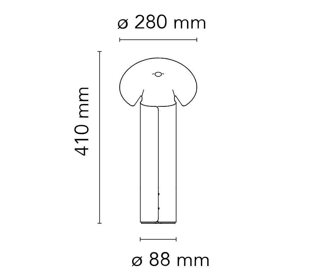 Алюминиевая светодиодная настольная лампа с диммером Flos Chiara ARCH-00057064 - Вид №7