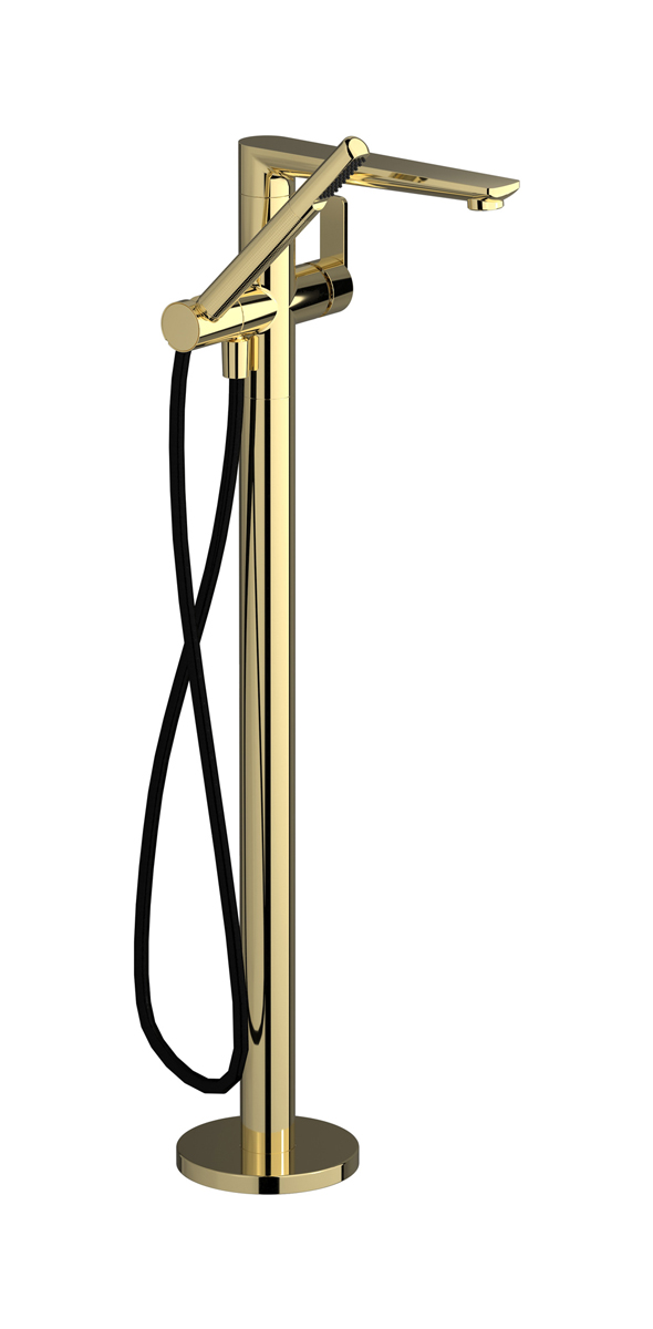 Напольный смесиель для ванны с встроенным душем. WE ARE IB c6399ii Pale Gold C-67