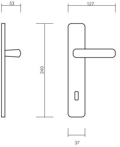 Pasini Ручка из латуни на пластине с накладкой  2790  - Вид №1