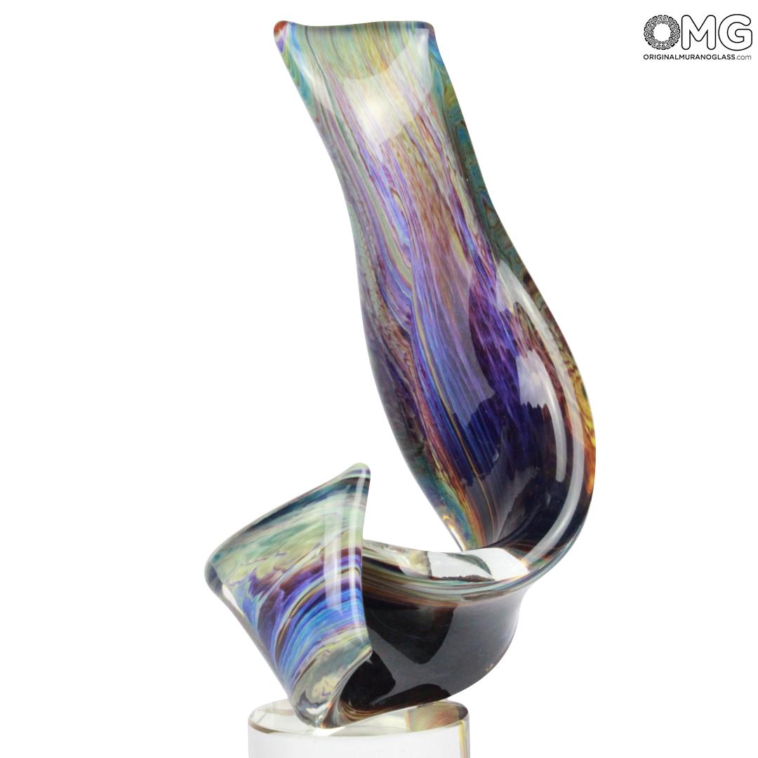 298 ORIGINALMURANOGLASS Скульптура Порыв ветра - автор Andrea Tagliapietra - муранское стекло OMG  см  - Вид №1
