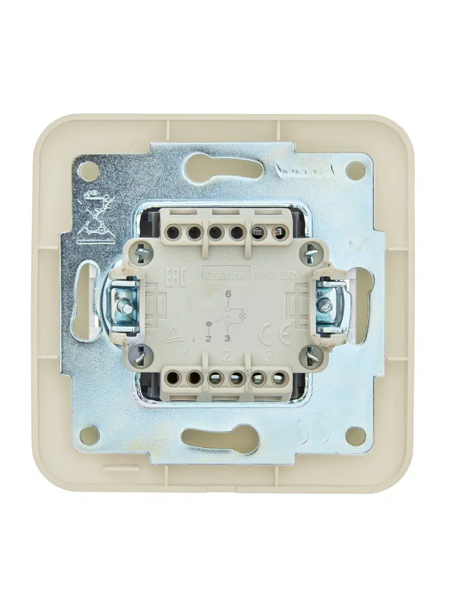 ASTI Выключатель проходной с подсветкой крем LEZARD 7081-0303-114 - Вид №1