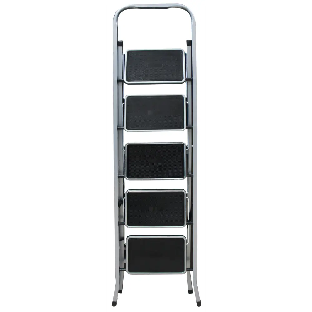 Стремянка стальная Zalger 5 ступеней, с резиновым ковриком STLM-2150618 - Вид №1