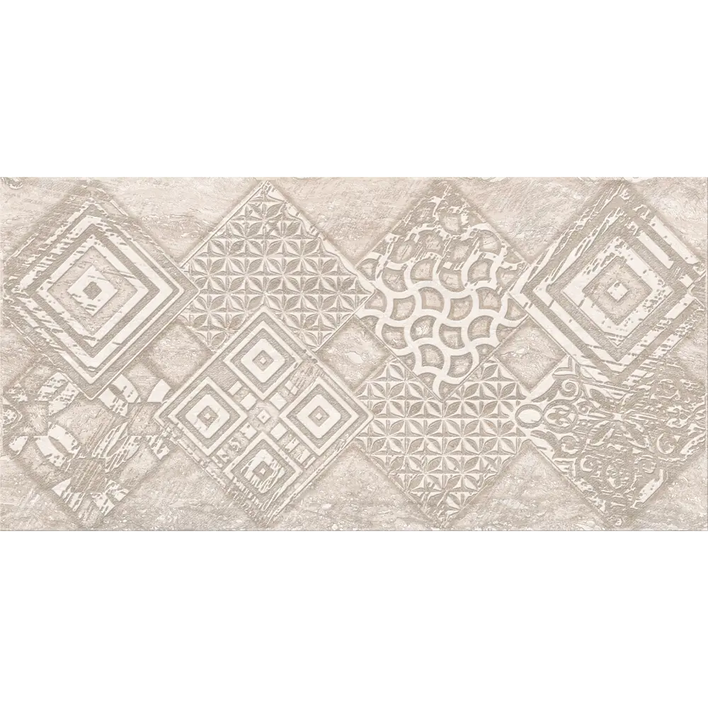 Декор настенный Azori Ascoli Grey Geometria 31.5x63 см матовый камень цвет серый STLM-2105848
