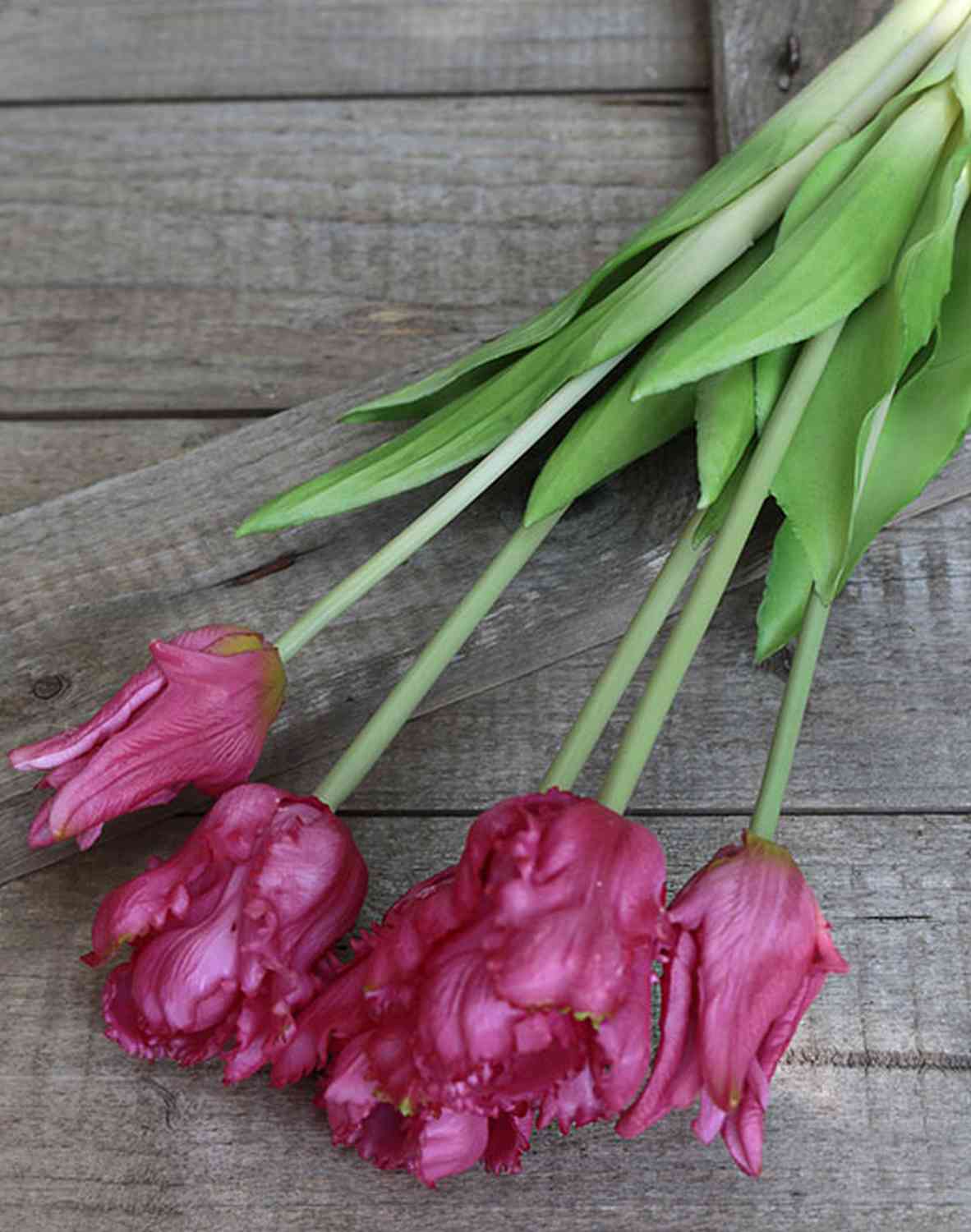 2951 515 a3 Искусственный попугай букет тюльпанов, 5-кратный, 47 см, розовый H-andreas 