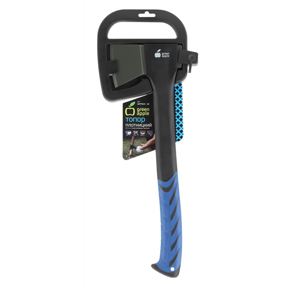 Топор плотницкий Green Apple GATP024-45 с пластиковым чехлом, 45 см Santreyd STLM-2015021 - Вид №1
