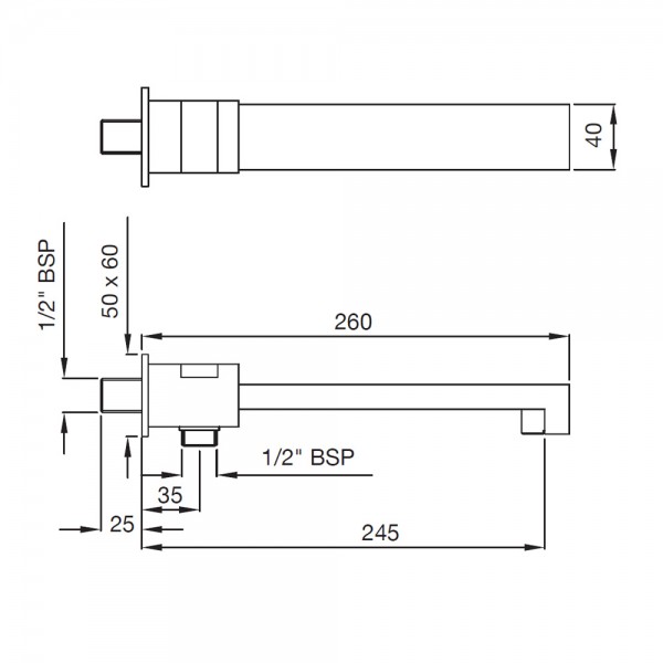 SPT-GRF-45463 Излив для ванны Artize Le Blanc Графит  - Вид №1