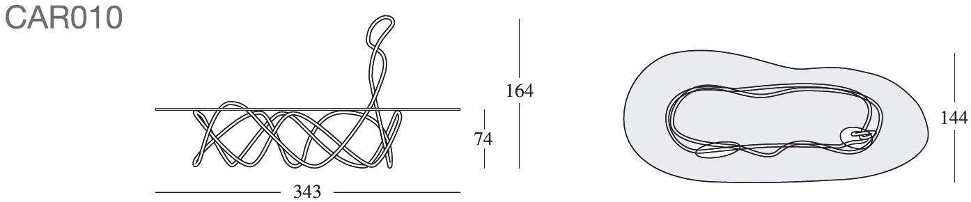 edra Стол из нержавеющей стали и хрусталя  Car010  - Вид №3