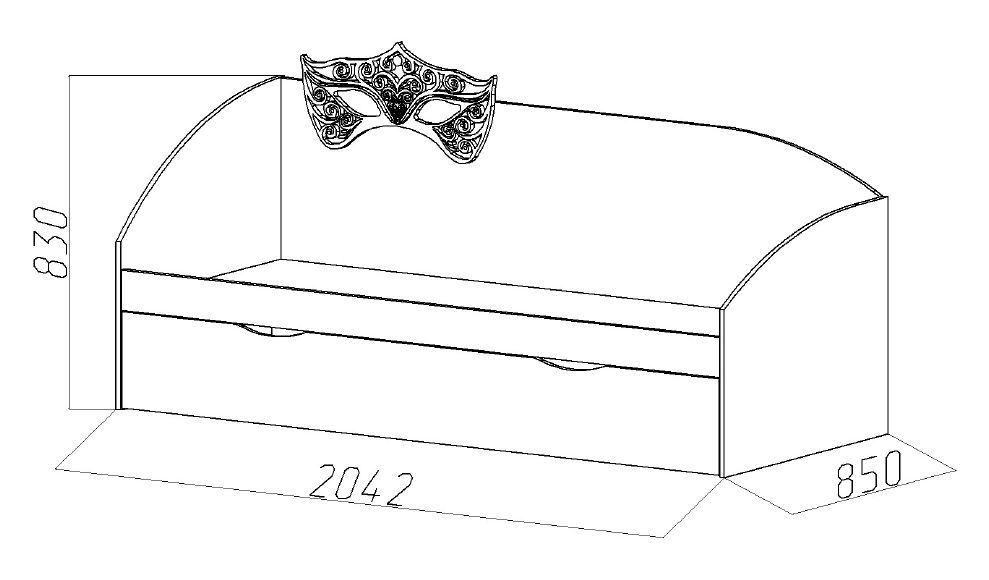 Подростковый диван-кровать с дополнительным спальным местом "Венеция" МАНДАРИН ВЕНЕЦИЯ 178666 Бежевый Santreyd - Вид №4