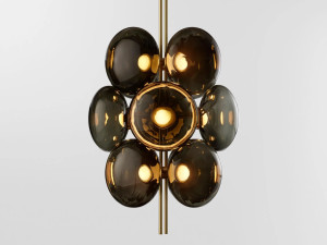 Стеклянный светодиодный подвесной светильник