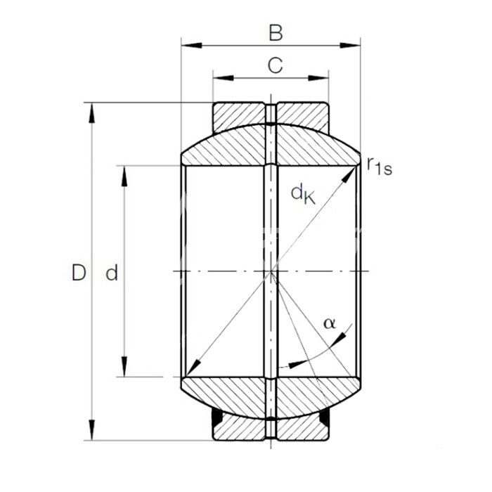 IS1845 Подшипник GEEW25ES ISKRA  - Вид №1