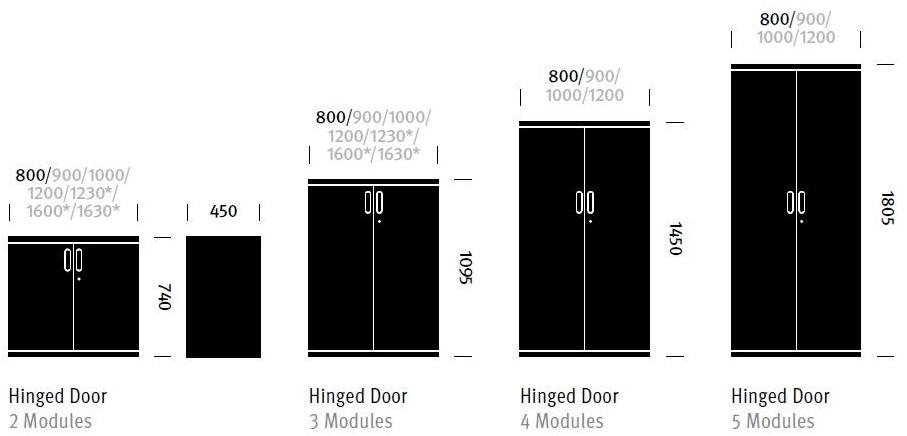 Herman Miller Модульный офисный шкаф с распашными дверцами Paragraph sun-id-1466262 - Вид №15
