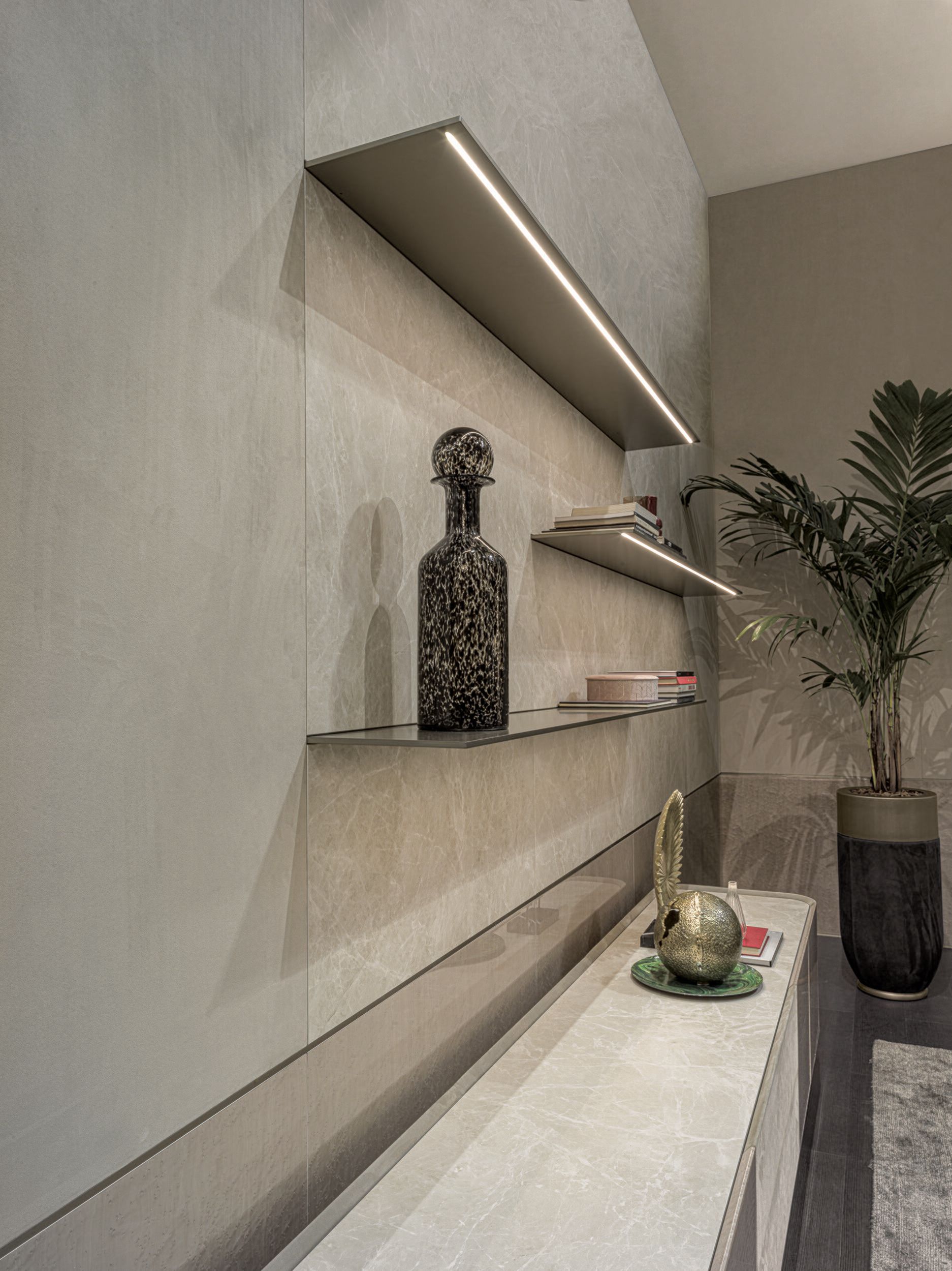 Обшивка из кожи Longhi FOREVER SYSTEM LIVING ARCH-00074695 - Вид №7