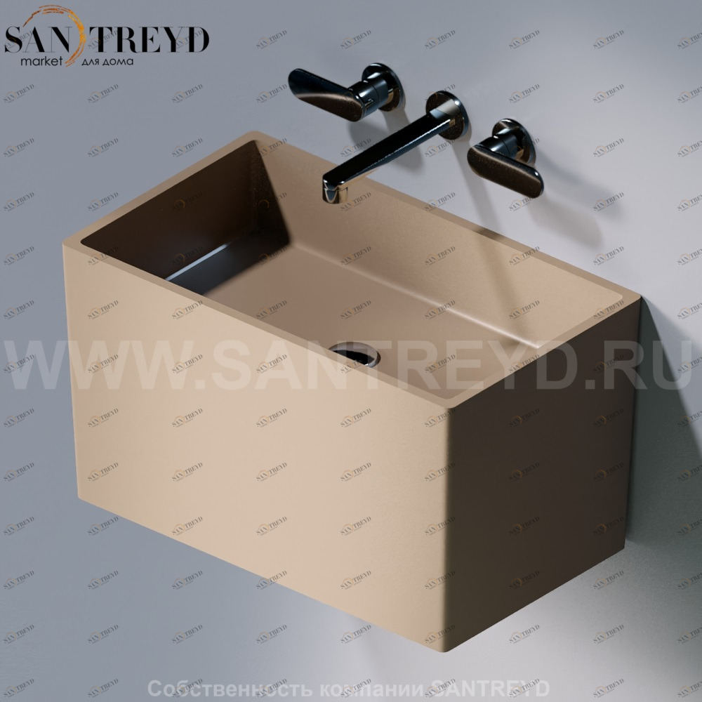 L111.132 Подвесная раковина настенная овальная A. e T. Italia TOWER бежевая AeT ITALIA