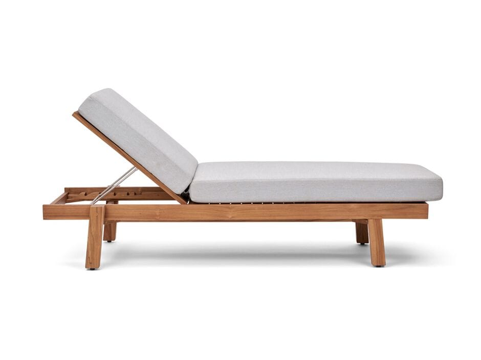 Садовая кровать с откидной спинкой из тикового дерева Walters курорт ARCH-00007635 - Вид №2