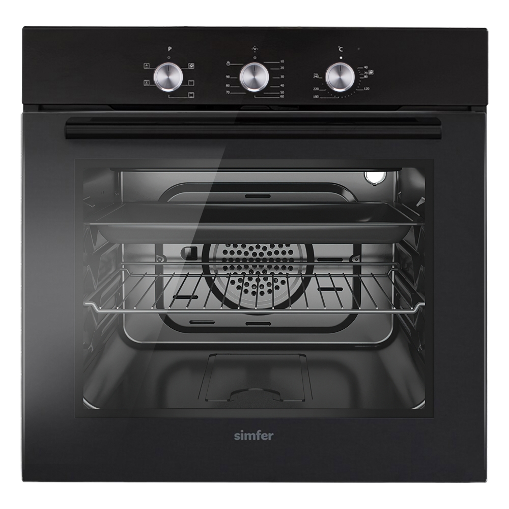 9240915 Электрический духовой шкаф Simfer B6EB16001 черный STDN-0092415