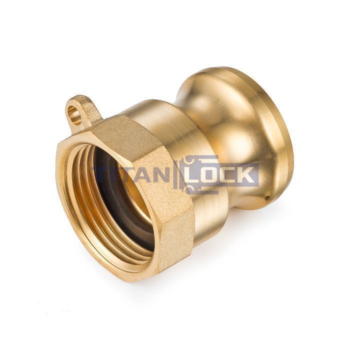 Камлок латунный тип A ниппель, внутр. резьба BSP 2 1/2", TL250ABR TITAN LOCK  - Вид №3