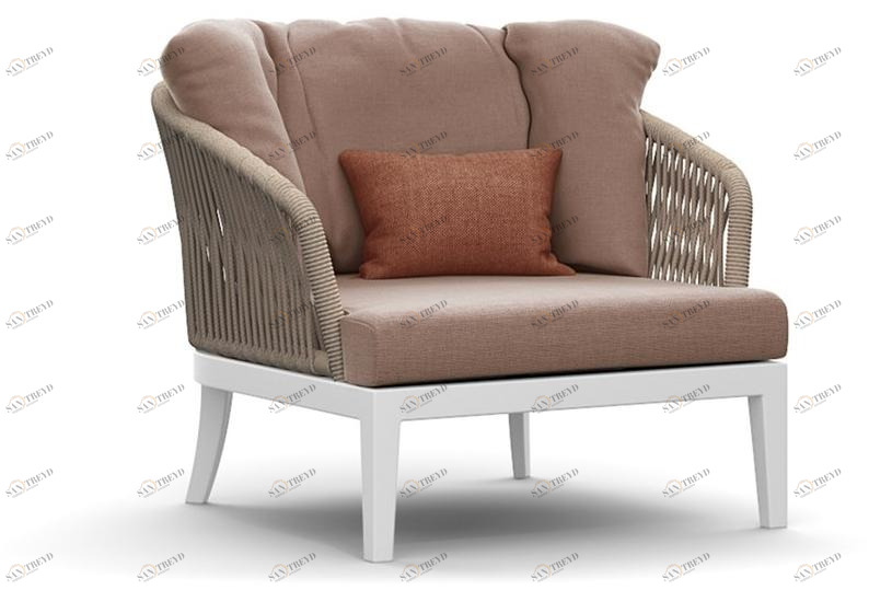 Atmosphera Садовое кресло с подлокотниками из веревки и ткани Dream 2.0 Dr.pl