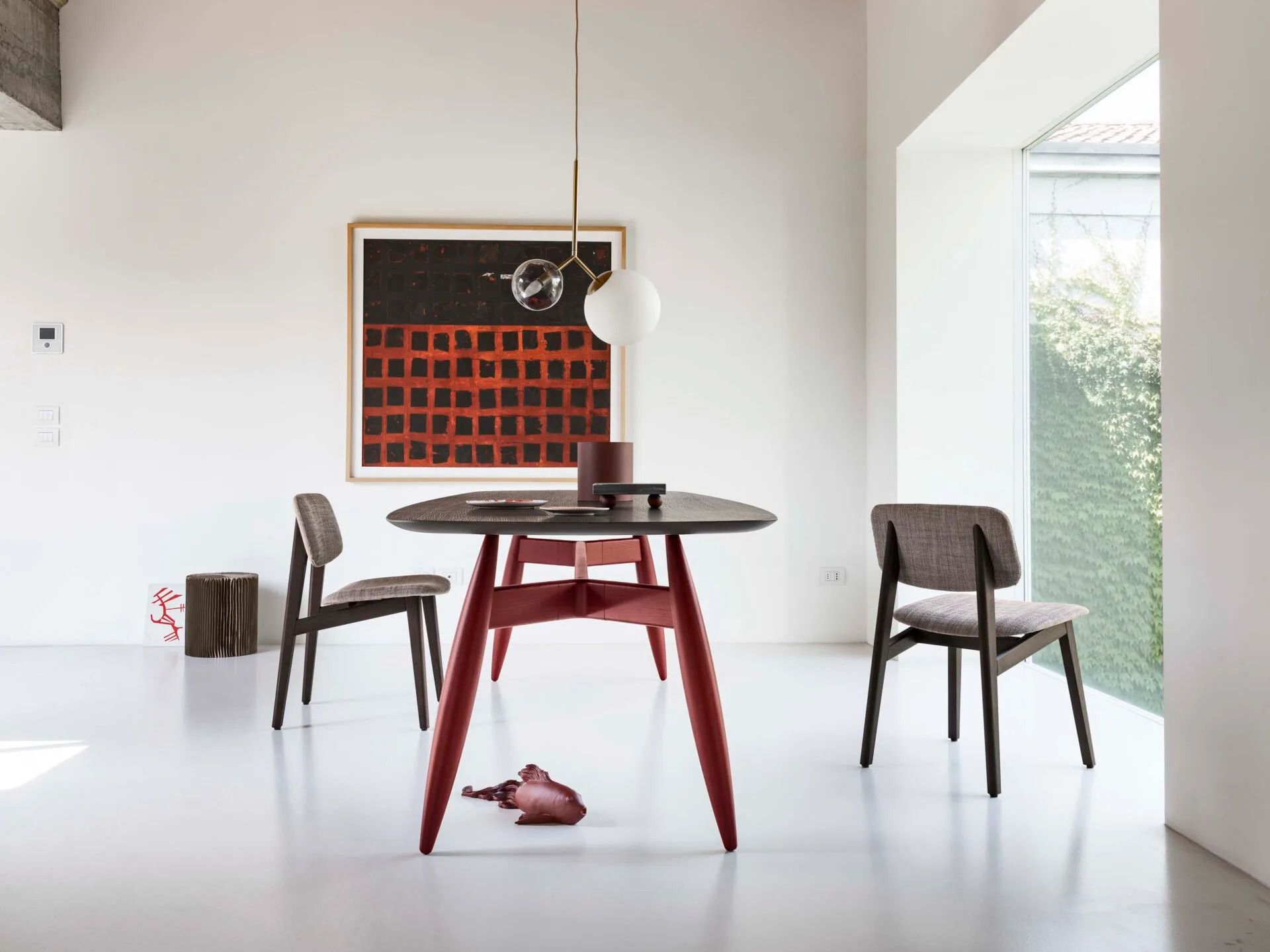 Деревянный прямоугольный стол и мраморная столешница Alf DaFrè FUSELLO ARCH-00065686 - Вид №7