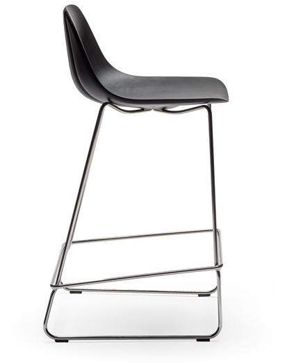 CHAIRS & MORE Стул из полиуретана на салазках с подставкой для ног Babah sun-id-1384910 - Вид №1