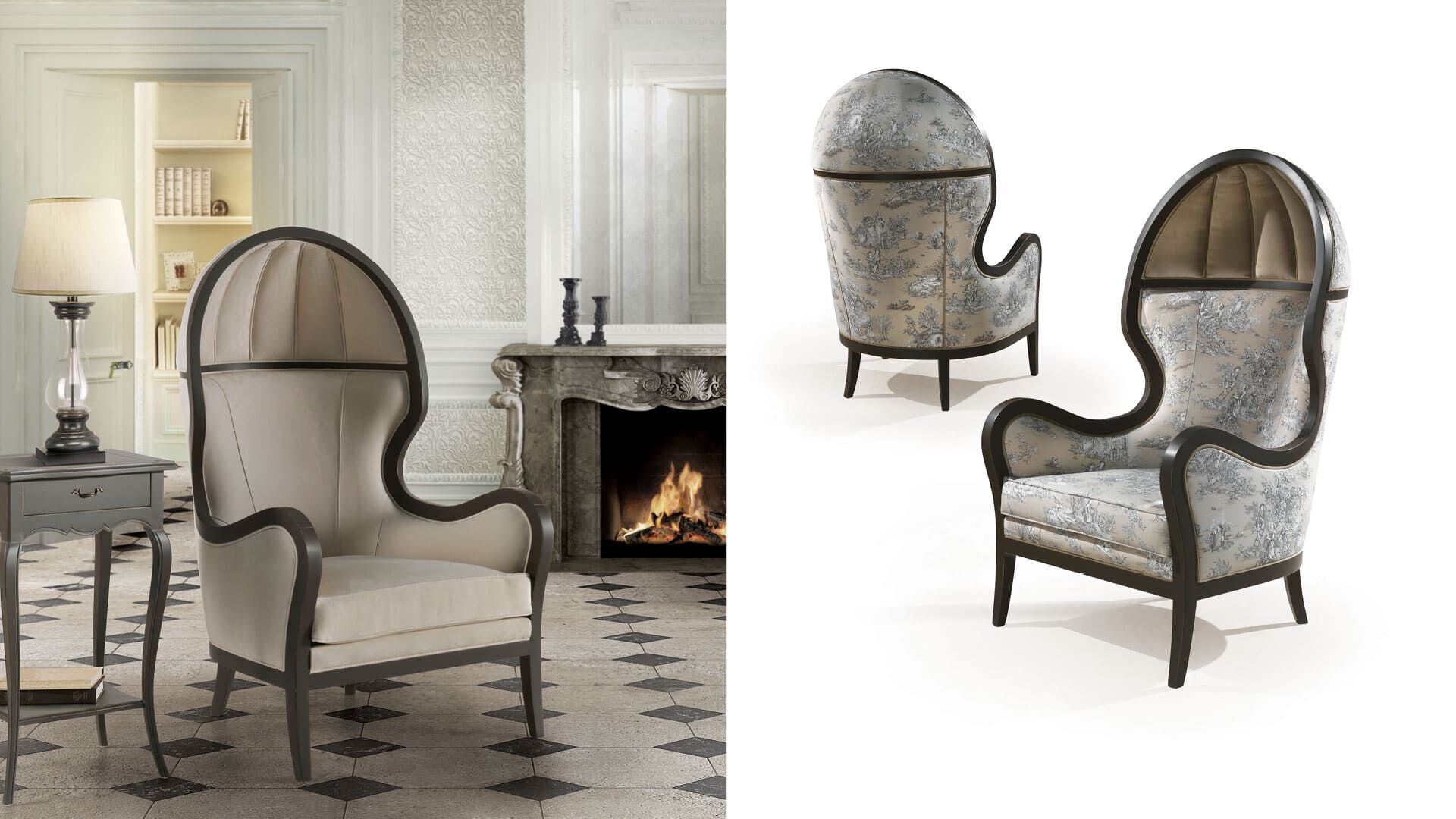 Кресло купол ANGELO CAPPELLINI Эксклюзивная итальянская мебель ARCH-00005519 - Вид №1