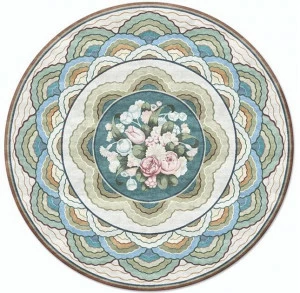 Tapis Rouge Круглый шелковый коврик ручной работы Archive Tr1221