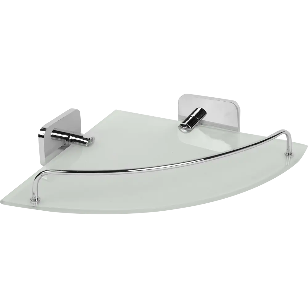 Полка для ванной комнаты Kraft угловая, стекло/хром BRISSEN STLM-2083362