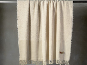 Льняной плед