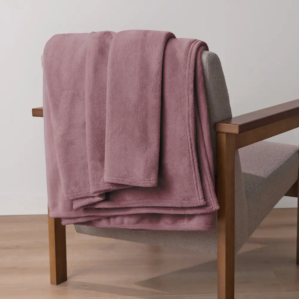 Плед KREAFORTA Flandria 200x220 см микрофибра цвет лаванда STLM-2035764